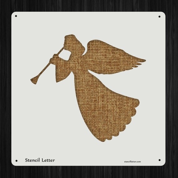 Items similar to Holiday Angel Style 2003 DIY Stencil Clear Plastic