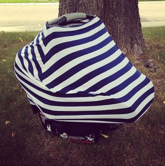 Stretchy Car Seat Cover/nursing cover light by SkirtsForLittles