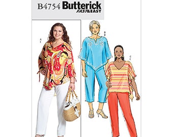 Butterick B4754 Sewing Pattern Women's Top's, Pants Size: RR 18W-20W-22W-24W Uncut
