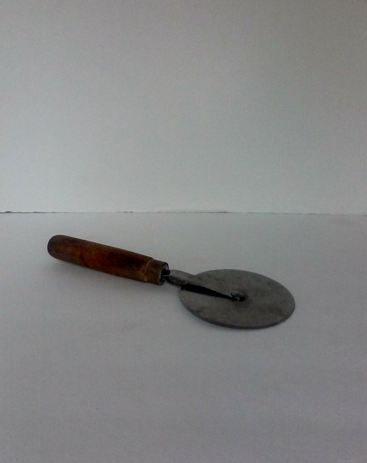 Vintage Wooden Metal Pizza Cutter/Slicer by ShellysTreasureTrove