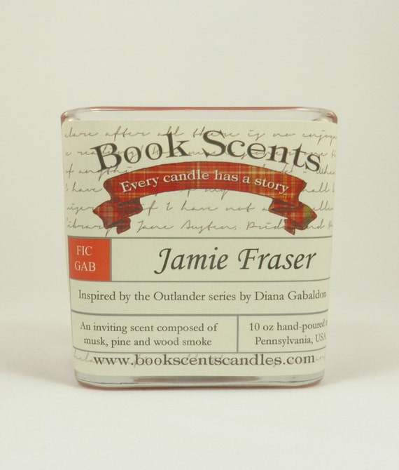 Jamie Fraser - Book Inspired Candle - Hand-poured, 10 oz soy blend container candle