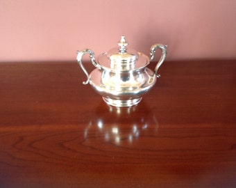Reed and Barton Vintage Silver Plate Sugar Bowl and Lid