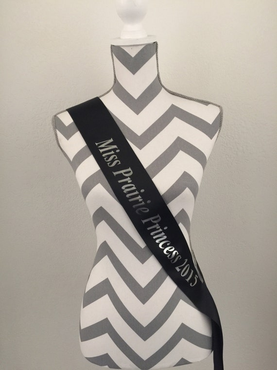 custom Made Personalized Wrap Ribbon Sash by SashesUnlimited