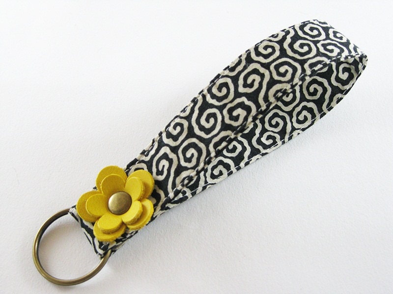 Fabric Key Chain Fabric Wristlet Key Fob Fabric Keyring