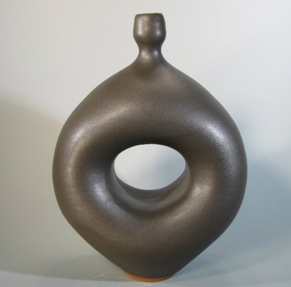 Handmade modern ceramic vase. Beautiful by