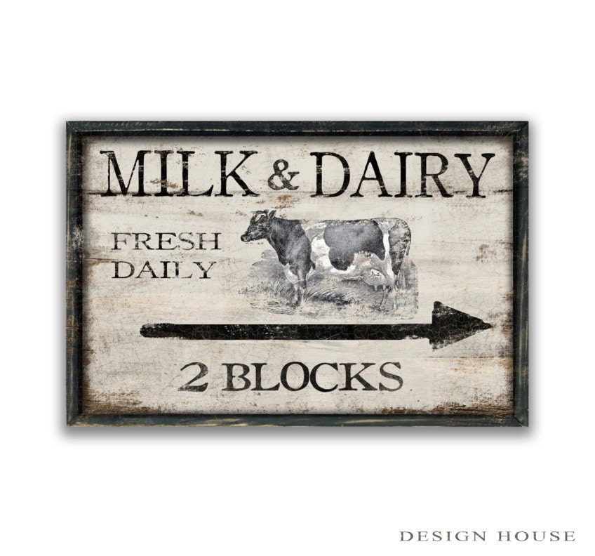 Download Milk and Dairy sign farmhouse signs farm sign modern farmhouse