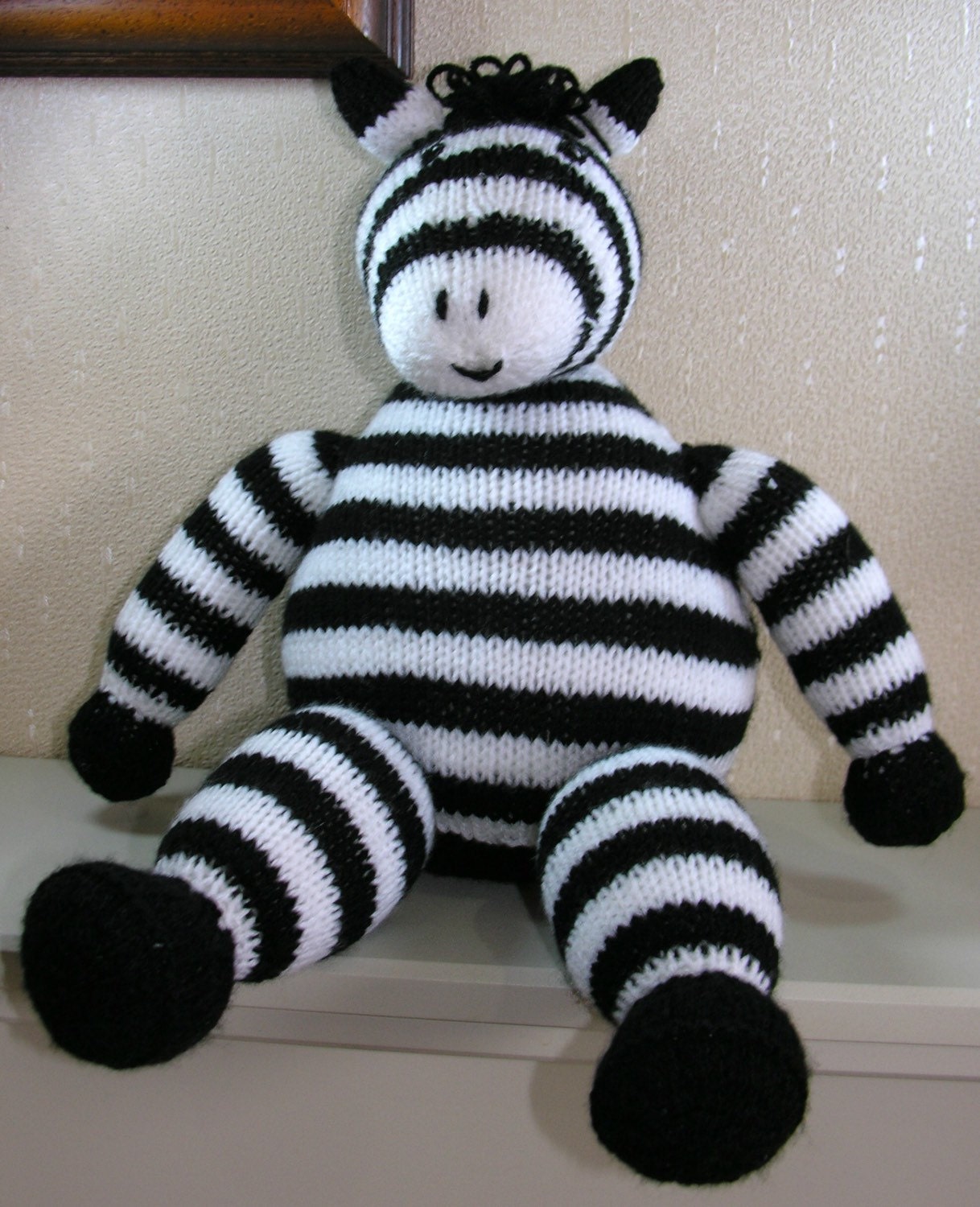 zebra teddy bear