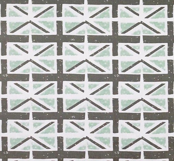 Aqua amp; Grey Modern Fabric, Designer Home Decor Fabric by the Yard 