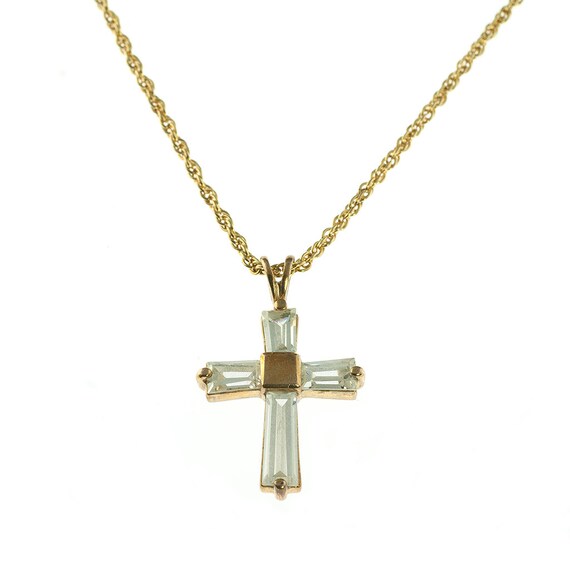 Rhinestone Cross Necklace