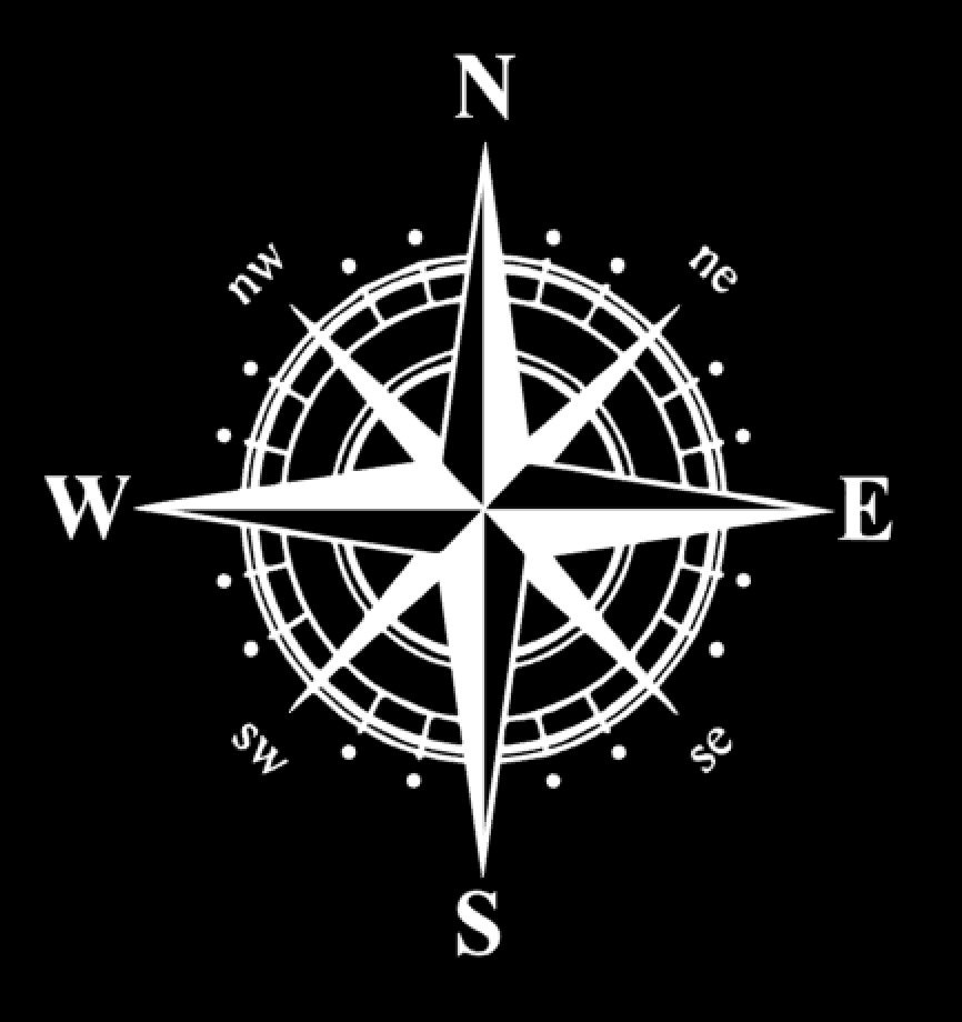 Nautical Compass Rose Vinyl Decal by LightshipDesign on Etsy