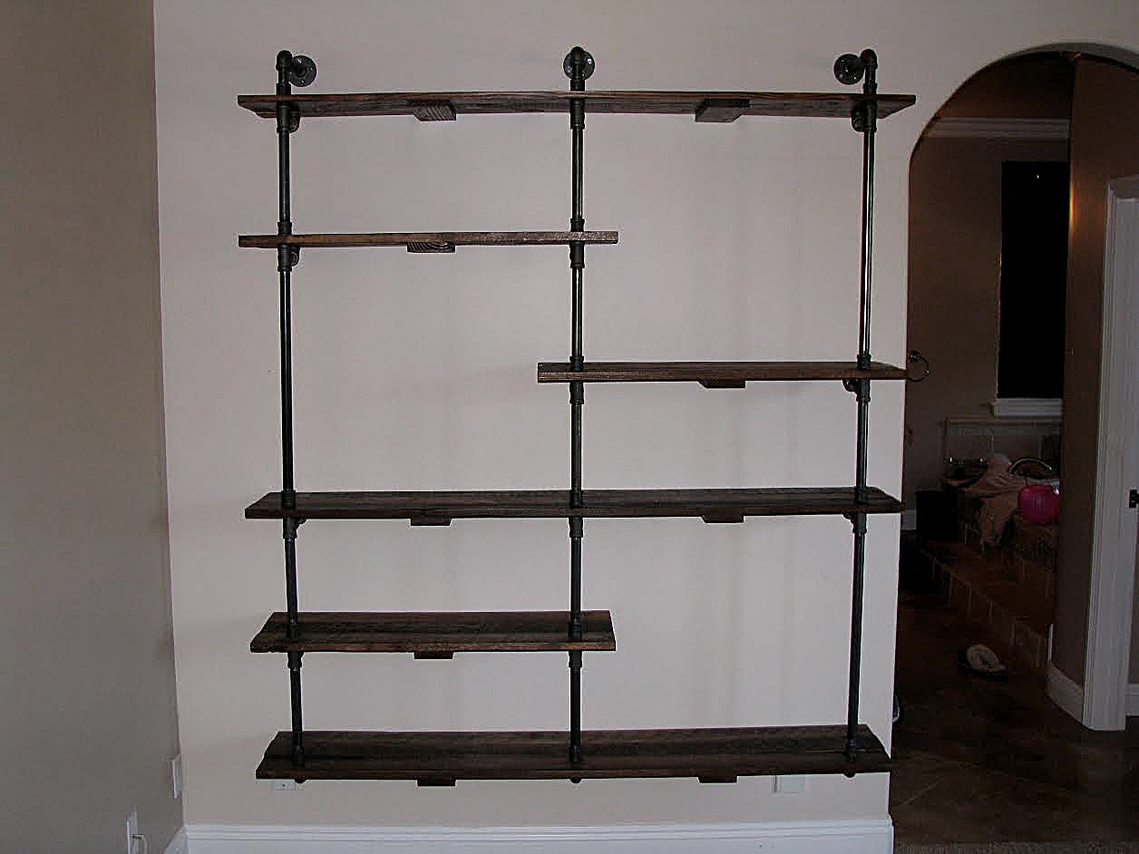Industrial Pipe Shelving unit