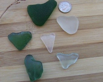 Handful of glass hearts of genuine sea, multicolor. SG 175