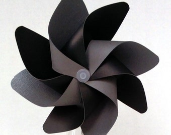 Pinwheel, Black & Silver Pinwheel