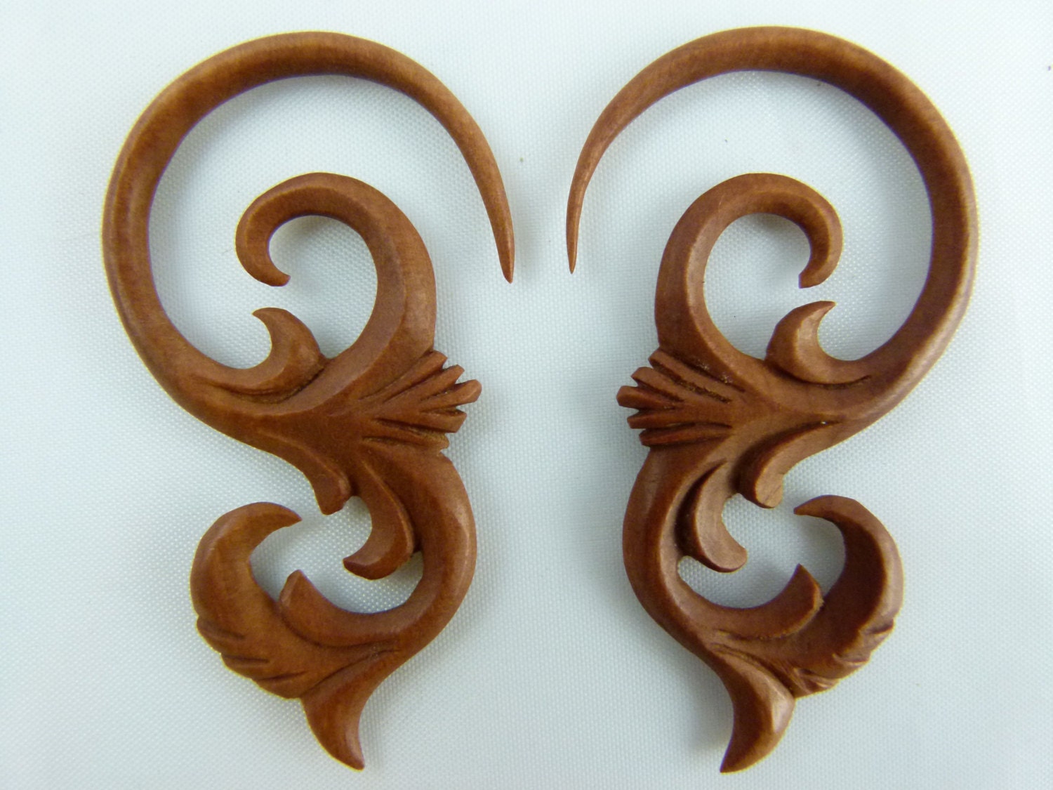 3mm wood earrings 8 gauge ear expander 8g ear expanders