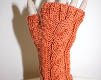 Knitting Pattern: Cabled Fingerless Gloves (0017) - Permission to Sell Finished Products