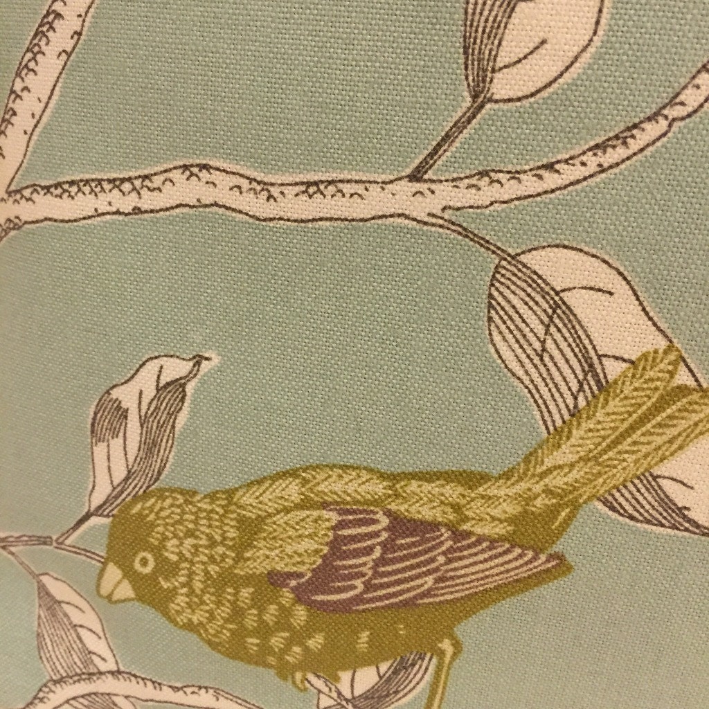 Sanderson Finches Duck Egg Blue Cushion Cover