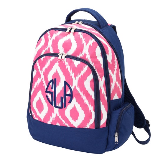 Personalized Book bag Monogrammed Book Bag Back Pack Back