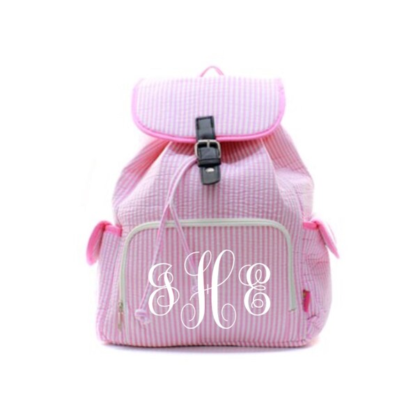 Personalized Book bag Monogrammed Book Bag Back Pack Back