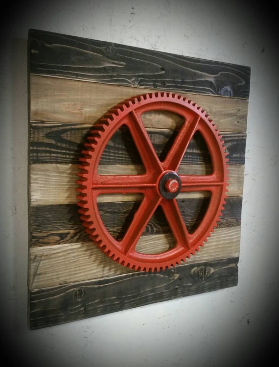 Vintage Industrial Wall Hanging Industrial by TimepieceIndustrial