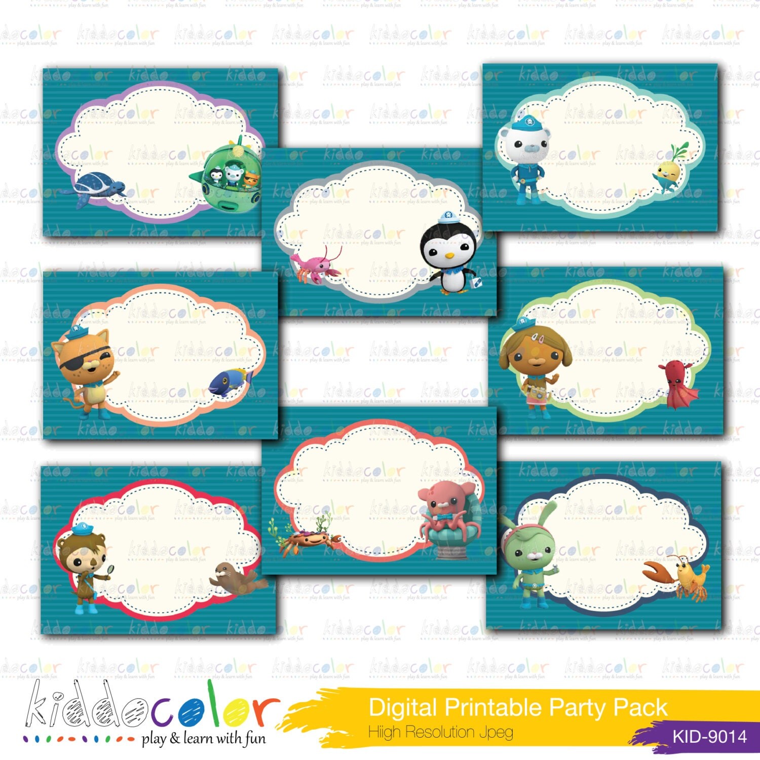 Octonauts Party Food Signs Free Printable