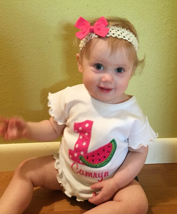 watermelon first birthday shirt