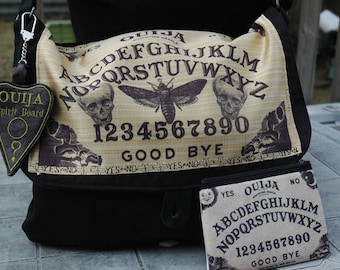 Ouija Board Messenger Bag Spirit Board with matching coin purse Halloween Dark Decor