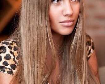 Ash Brown Blonde Mix 18/22 The Syn Invisible Hair Extensions Flip In Couture Angel Wire Synthetic High Heat GHD able