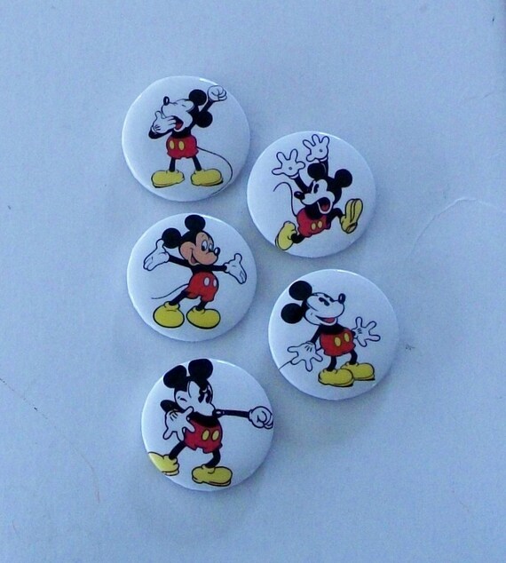 Disney Vintage Mickey Mouse Button Covers The Many Faces of