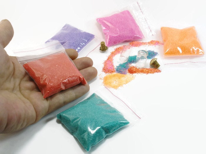 Colored Sand Bags 5 Colors Sand Bags with 30g each DIY Sand