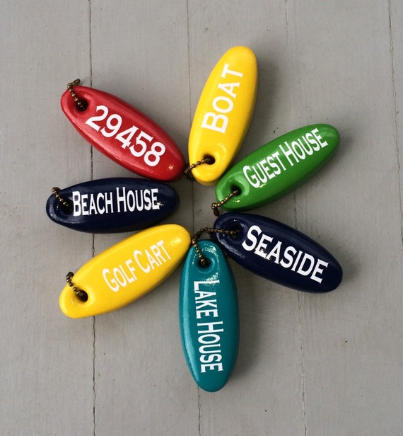 Personalized Boat Float Keychain
