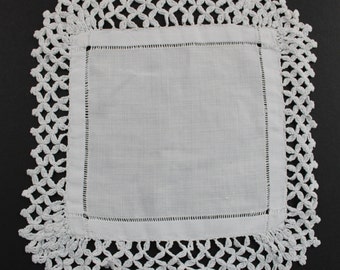 Square crochet doily | Etsy