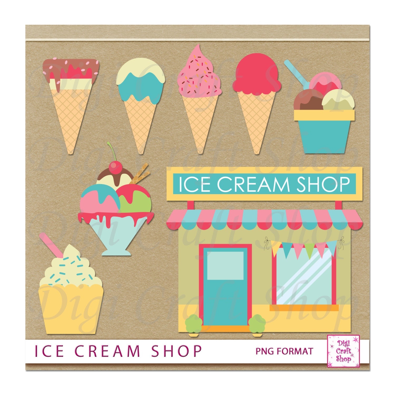 ice cream store clipart - photo #9