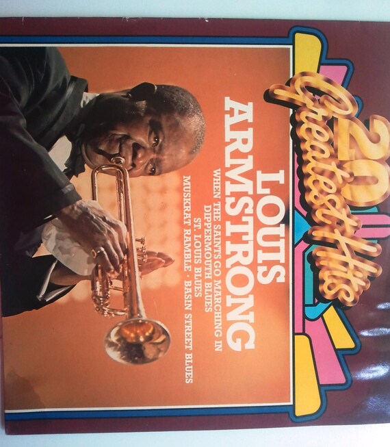 Louis Armstrong 20 Greatest Hits Vinyl Record by ChristysFabFinds