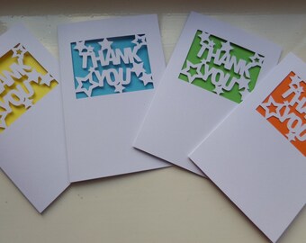 Thank You Cut Out Card