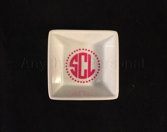 Personalized Gift, Monogram Gift, Personalized Ring Dish, Jewelry Dish, Monogram Dish, Jewelry, Trinket, Bridal Gift, Bachelorette