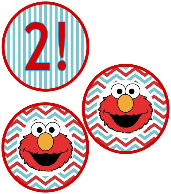 Elmo Birthday Name BannerPrintable by CarolinaInvites on Etsy