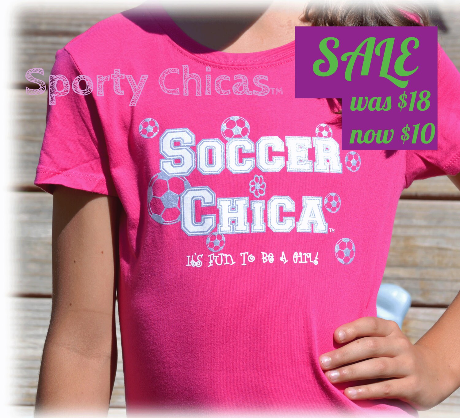 Soccer Shirt Girls Soccer Shirt Soccer Bling Shirt w/