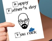 Funny Fathers Day Card, Breaking Bad Card, Father's Day Card, Dad Card, Father Card, Daddy Card, Funny Card, Card for Dad, Card for Father