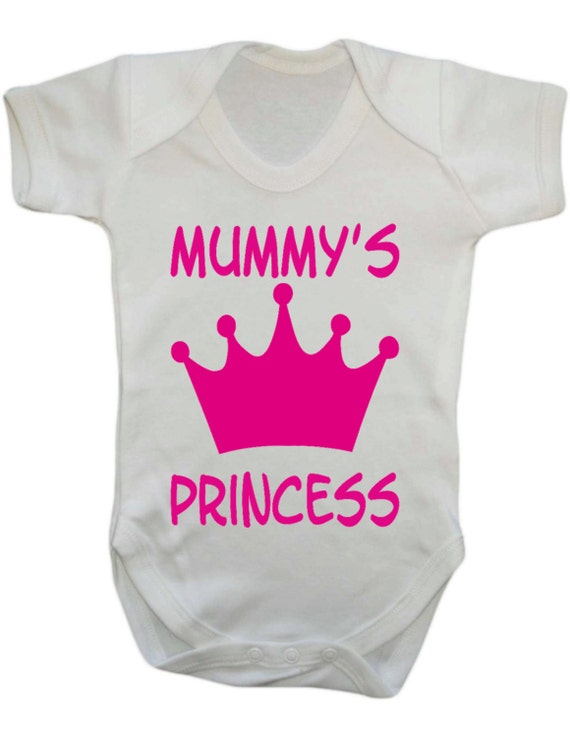 Mummys Princess Funny Babygrow Baby Vest Bodysuit by FLEXIPRINT