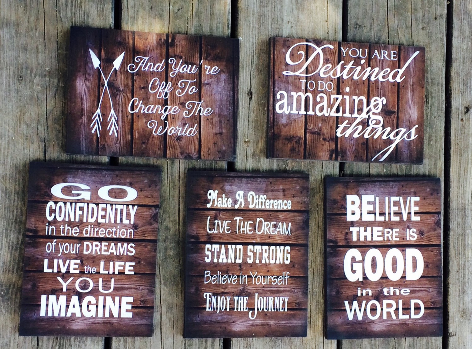 Graduation decor Set Wood Signs and Canvas by HeartlandSigns