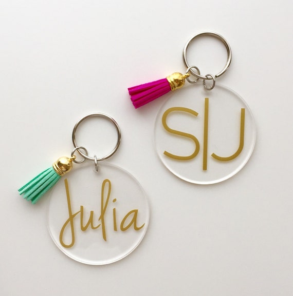 Download Monogrammed Acrylic Keychain with Tassel by TheGatorbug on ...