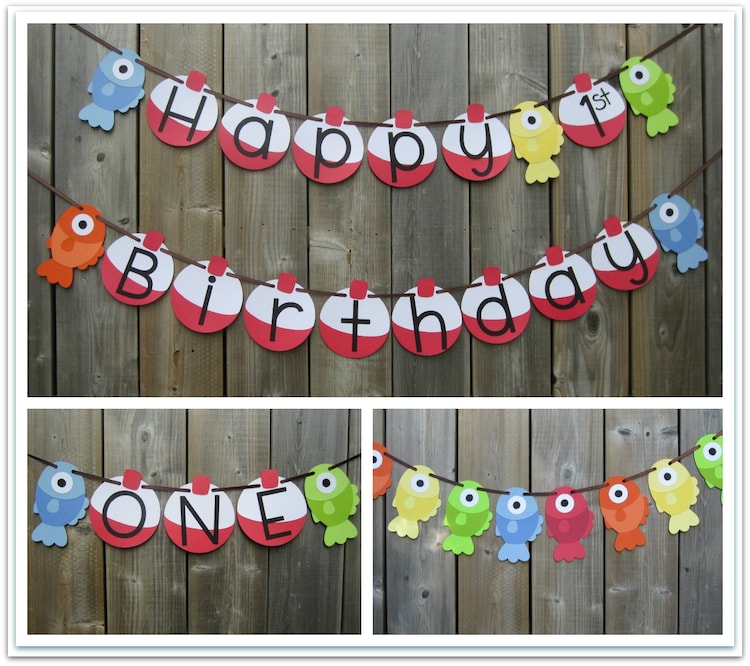 Download Gone Fishing Themed Banner Set Happy by lilcraftychickadee