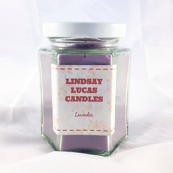 Lavender Scented Candle. Strong Scented by LindsayLucasCandles