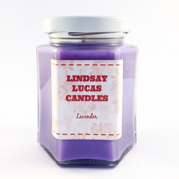 Lavender Scented Candle. Strong Scented by LindsayLucasCandles