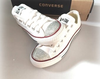 Rhinestone Converse Shoes, Women's Bling Converse Shoes, Bling Shoes, Bling Chuck Taylors