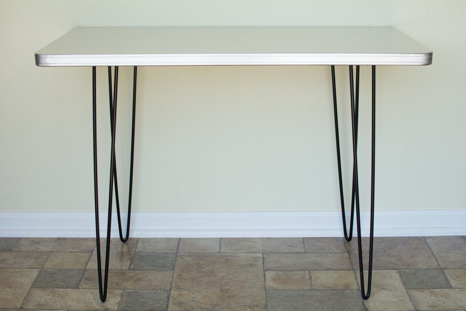 Mid Century Modern Laminate Hairpin Leg Desk Haute Juice