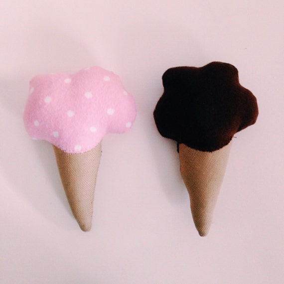 stuffed ice cream cone toy