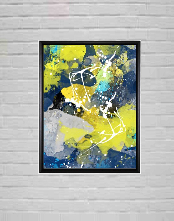 Items similar to Modern Watercolor Print Printable Interior Decor Contemporary Watercolor
