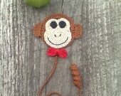 Crochet Bookmark - Crochet Monkey - Present symbol 2016