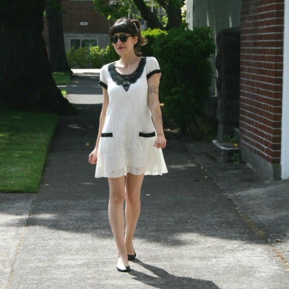 retro mini aline dress